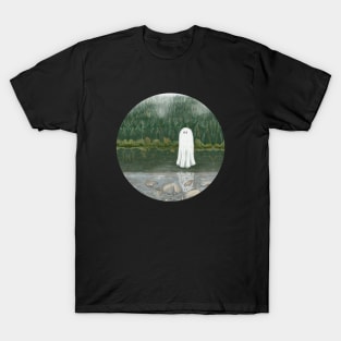 Haunted ghost lake circle T-Shirt